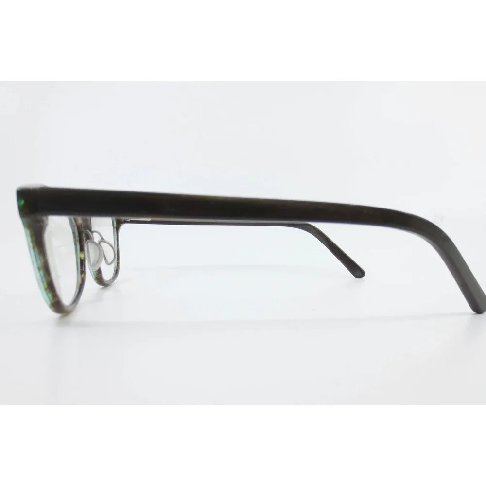 Lafont Corcovado 6017 Marbled Green Brown Cat Eye Eyeglasses Frames 50-16-135